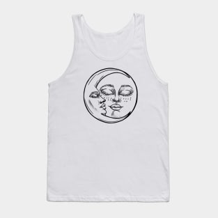 tarot symbol moon and sun Tank Top